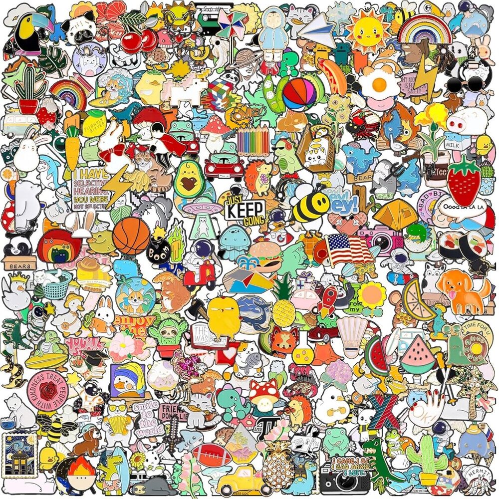 50pcs Enamel Pins For Backpacks Cute Pins Bulk For Hats Jackets Lapel Pins Brooc
